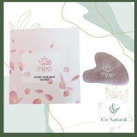 Rose Gua Sha for Face massage from Rose quartz 100% Natural crystal โรสควอตซ์กัวซาสำหรับนวดหน้า หินแท้