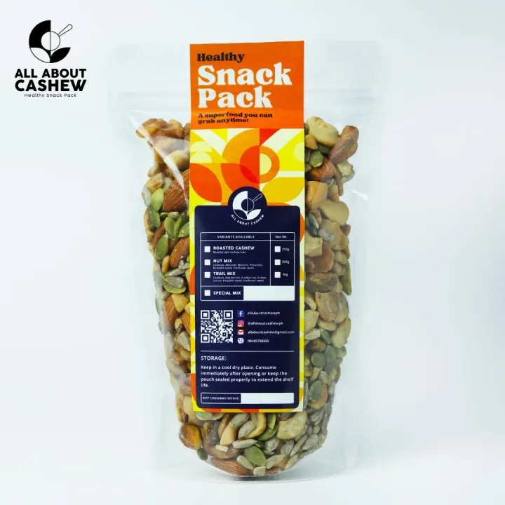 All About Cashew Nut Mix Snack Pack Healthy Snacks, Mixture of Nuts