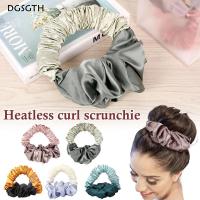 ซาตินหมอน S Crunchies Heatless Curl S Crunchie นอนดัดผมซาตินหมอน S Crunchies DIY ผมผูกอุปกรณ์ผม