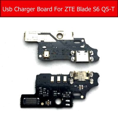 ไมโครโฟน USB Charger prot Board สําหรับ ZTE Blade S6 Q5-T Usb Charging Jack Dock Connector โมดูล Flex Cable Replacement Repair