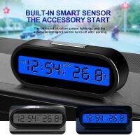 ✒▼ Car Clock Digital Thermometer Time Watch 2 In 1 Auto Clocks Luminous LCD Backlight Digital Display Car Styling Accessories