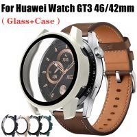 Protective Case+Tempered Glass For Huawei Watch GT3 Pro 46MM 43MM Screen Protector For Huawei GT3 Pro Smartwatch PC Hard Case Cables