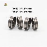 【LZ】▦∈ஐ  Rolamento de esferas da roda do bordador 5 tamanhos v623zz v624zz 3x12x4mm 4x13x6mm rolamento de polia da máquina de bordar