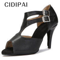 CIDIPAI หนังรองเท้าเต้นรำสำหรับผู้หญิงรองเท้าเต้นรำละตินแทงโก้ซัลซ่าห้องบอลรูมเต้นรำรองเท้าส้นสูงสุภาพสตรีพรรครองเท้าในร่ม