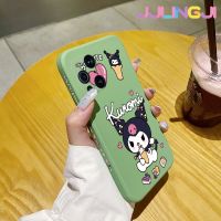 Jlingji เคสสำหรับออปโป้ไฟนด์ X3 Pro ลายการ์ตูน Kuromi เคสบางดีไซน์ใหม่สวยงามเคสโทรศัพท์ขอบสี่เหลี่ยมเคสนิ่มเคสปลอกซิลิโคนกันกระแทก