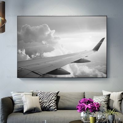 ภาพเครื่องบินสีดำและสีขาว,โปสเตอร์เครื่องบิน,ผืนผ้าใบอุตสาหกรรม,ผนังแนวนอน,712-5b ศิลปะการตกแต่งห้องนั่งเล่น (1ชิ้น)