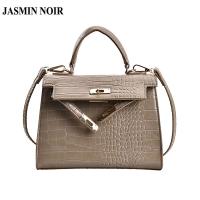 Jasmin NOIR กระเป๋าถือ กระเป๋าสะพายไหล่ ลายหนังจระเข้ แฟชั่นสําหรับสตรี