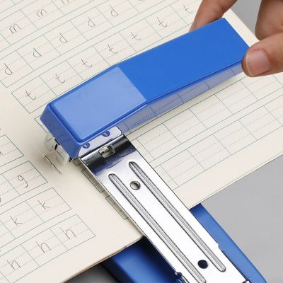 360 Degree Rotatable Heavy Duty Stapler Use 24/6 26/6 Staples Effortless Long Stapler School Office Paper Bookbinding Supplies