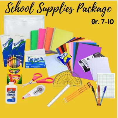 Elementary School Essentials Back to School Kit - School Supplies Bundle - 47 Pieces