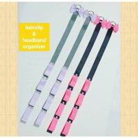 ที่เก็บของแบบหนีบผมสีเทา-ลาเวนเดอร์สีดำ-นีออนสีชมพูลายจุดสำหรับตกแต่งเครื่องประดับผม SCRB