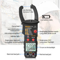 ST184 ดิจิตอลแคลมป์มิเตอร์มัลติมิเตอร์ True RMS AC/DC เครื่องทดสอบกระแสไฟฟ้า