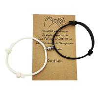 2022 Hot Magnet Bracelet Couple Handmade Adjustable Rope Matching Braslet Infinite Love Braclet Lucky black white Brazalete Gift Charms and Charm Brac