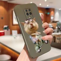 Hpcase สำหรับ Xiaomi Redmi Note 9 Pro Note 9 Pro Max Note 9S กรณีโทรศัพท์ฟิล์มรวมทุกอย่างดีไซน์รูปแมวเปลือกแข็งเคสป้องกันทนแรงกระแทกกล้องคลุมทั้งหมด