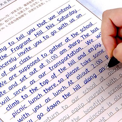 3 Pcs English Italic Groove Practice Copybook Reusable Handwriting Practice Calligraphy Book English Alphabet Word Can Be Reused