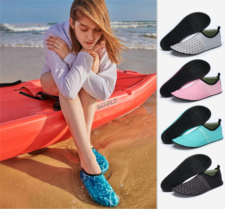 [Spot] Summer breathable quick-drying non-slip water shoes unisex ...