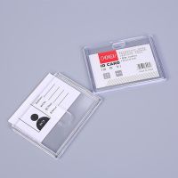 hot！【DT】❇✶  1PCS Transparent Card Cover Badge Holder Factory Company Office Staff Employees ID Name Tag Pass Bus Sleeve