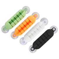 Cord Clips Adhesive Cord Clips Cable Organizer Silicone Back Adhesive Multifunctional Cord Organizer with Suction Cup for Speaker Wire Audio Line Computer Cable sweetie