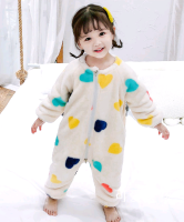 Winter Baby Plush Thickened Velvet Clothes Children Sleepwear Sleeping Bag Pajamas Jumpsuits Warm Soft Girls Blanket Sleepers