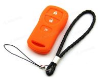 ○●✻ Orange Silicone Case Cover Fit For Nissan Armada Versa Remote Key 3 Buttons N3ZBRE CWTWB1U415 CWTWB1U733 KBRASTU15