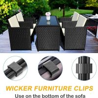 Garden Furniture Clips Anti-Deformed Rattan Furniture Connectors for Outdoor Sofa Plastic Wicker Chair