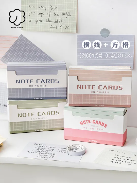 Paper Notesins Index Card Plan Notepad Words Korean Sticky Notes Good