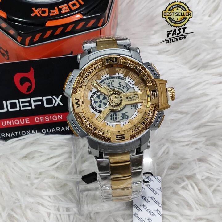 DualTime Watch JoeFox Full Metal Men's Complete Inclusion Japan