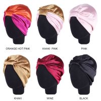 1pc 6 Colors Bath Towel Hair Dry Quick Elastic Hair Care Bonnet Head Wrap Hat Silk Salon Bonnet Women Sleep Shower Cap