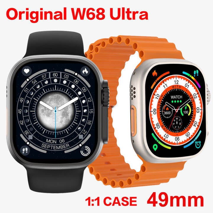 IWO W68 Ultra Smart Watch 49mm Bluetooth Call NFC Voice Assistant Heart ...