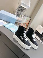 2022 New Arrival France Super Luxury Brand Premium Quality Fashion High Top Canvas Sneaker For Women XD913D