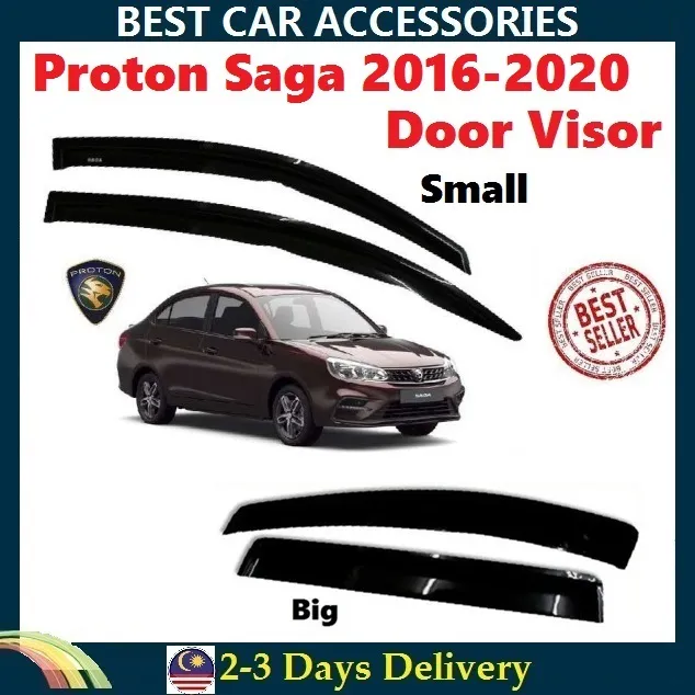 Proton Saga 2016 2022 Big 5inch Door Visor Air Press 4 Pcs Lazada