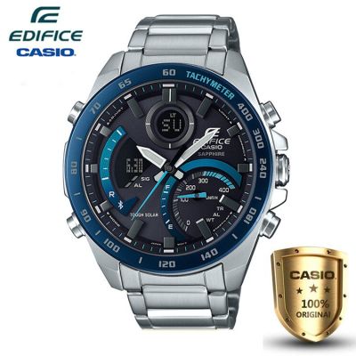 Casio Edifice รุ่น ECB-900DB-1B นาฬิกาข้อมือกันน้ำทรงนักธุรกิจ Mens Multi-Functional SOLAR  （ของแท้100% ประกันCMG)