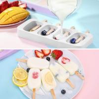 8/4/3 Mesh Popsicle Mold Silicone Popsicle Mold Hygienic Mold Reusable Easy Release Popsicle Maker Ice Cream Maker