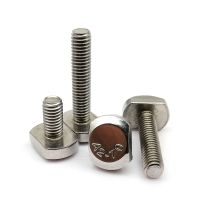 1/2/5/10pc M5 M6 M8 M10 M12 GB37 304 A2-70 Stainless Steel T Shape Type Hammer Head Screw Bolt for T-Slot Chute Rail Miter Track