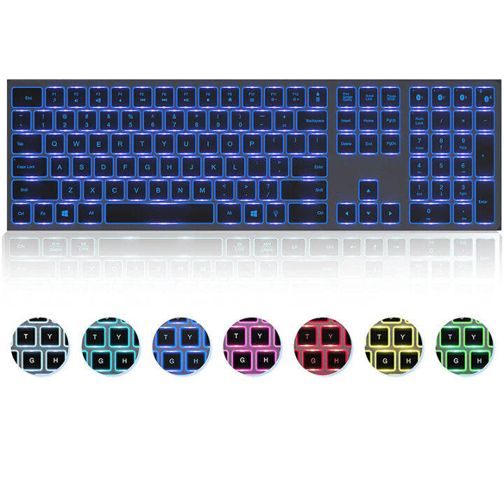 Jelly Comb Backlit Keyboard LED Illuminated Wireless