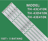 1ชุด = 5บาร์ TH-43D410K TH-43C410K TH-43E410K 43 "นิ้วโคมไฟไฟเรืองแสงทีวี LED ทีวี TH-43E410 TH-43D410