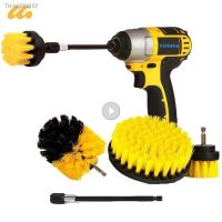 ✲✲✥ 3Pcs/4Pcs Electric Scrubber Brush Drill Brush Kit Power Drills Scrubber Brush For Carpet Glass Car Tires Nylon Brushes 2/3.5/4