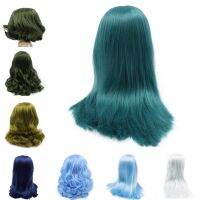 RBL Blyth Doll Scalp Wigs Green Mint Blue Hair Series Including the Hard dome ob24 anime girl