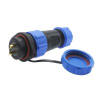 ♚ SP2110 flange waterproof connector SP21 2/3/4/5/7/9/12 Pin IP68 power cable connector Male plug and Female socket