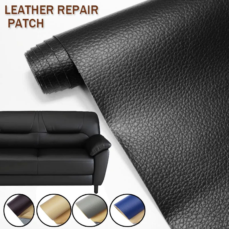 Self Adhesive Leather Repair Patch Kit Tape PU Fabric Upholstery Vinyl  Sticker for Couches Sofa Furniture Car Seats Bags Jackets - AliExpress