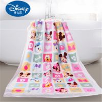 ﹍☃№ Disney Cartoon minnie Mickey mouse Bath/Pool/Beach Towel bath towel Super Soft Absorbent 100 Cotton Swimming Towel 70x140cm