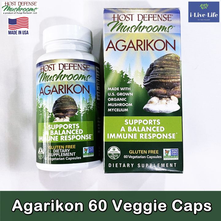 สารสกัดจากเห็ดอการิคอน-organic-agarikon-60-veggie-caps-host-defense