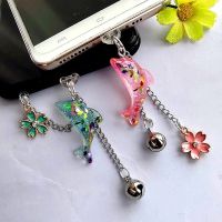 Dolphin Cute Dust Plug Charm Phone Anti Dust Cap Kawaii Charge Port Plug For iPhone 3.5MM Jack Type C Dust Protection Stopper