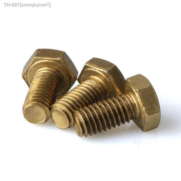 brass-hexagon-bolt-brass-hex-bolt-m4-m5-m6-m8-m10-brass-screw-metric-thread