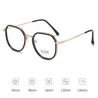 Transparent Anti Blue Light Square Eyewear Sunglass Computer Glasses Women Men Flat Lens Optical Spectacle Eyeglass 2022 Trend