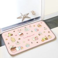 【PPQ Home Life Museum】 Sumikko Gurashi ประตูเสื่อทางเข้าห้องครัวพรมเสื่ออาบน้ำพรมปูพื้นห้องนั่งเล่นบ้านตารางเด็กน่ารักพรมปูพื้นห้องน้ำเท้า