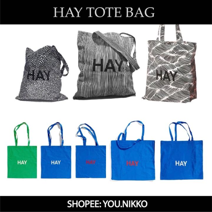 ส่งทันที โค้ด H4MZSK ลด15 กระเป๋าผ้า Hay Totebag กระเป๋าผ้าดีไซน์สุดเก๋