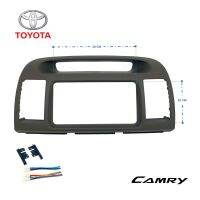 หน้ากากวิทยุ CAMRY ACV30 หน้ากากวิทยุติดรถยนต์ 7" นิ้ว 2 DIN TOYOTA โตโยต้า แคมรี่ ปี 2002-2007 โฉมผู้บริหาร สีเทา หน้าใหญ่ช่องแอร์