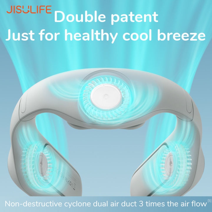 jisulife-fa35-pro-neck-fan-พัดลมไร้สายแบบคล้องคอ-ปรับระดับความแรงได้-4-ระดับ-รับประกัน-1-ปี