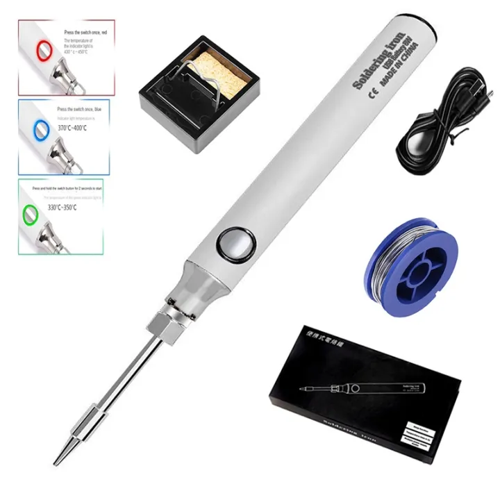 5V 8W Battery Powered Soldering Iron Electric with USB Charge Soldering