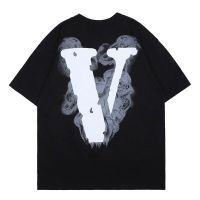 Nagri mens vlone Washington pop-up big V short sleeve loose mens T-shirt ZBKM